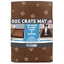 Drymate Dog Crate Mat Liner, Absorbs Urine, Waterproof, Non-Slip, Washable Puppy Pee Pad for Kennel Training - Use Under Pet Cage to Protect Floors, Thin Cut to Fit Design (USA Made) (Brown)(23"x36")