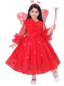 DS DRESSES Baby Girls Calf Length Casual