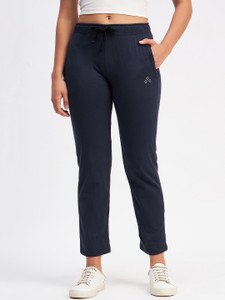 ds fashion self design women blue track pants