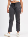 Ds Fashion Self Design Women Grey Track Pants