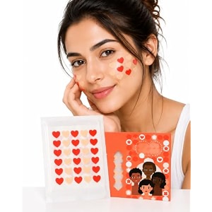 ds flower beautydots - hydrocolloid material tea tree oil no harsh chemicals part of your fashion heart shaped