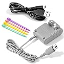 DS Lite Charger Compatible with Nintendo DS Lite AC Power Adapter Kit 100-240V Portable Travel Wall Charger with Foldable Plug Charging Cable & 4 Stylus Pens
