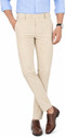 The DS Regular Fit Men Cream Trousers