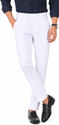 The DS Regular Fit Men White Trousers