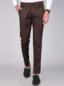 The DS Regular Fit Men Brown Trousers
