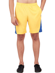 ds world solid men blue yellow beach shorts