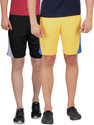 DS WORLD Solid Men Multicolor Sports Shorts
