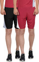 DS WORLD Solid Men Multicolor Sports Shorts