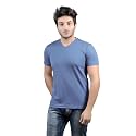 Stylish Regular Fit Plain Men39s V-Neck Half