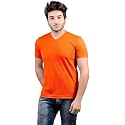 Stylish Regular Fit Plain Men39s V-Neck Half