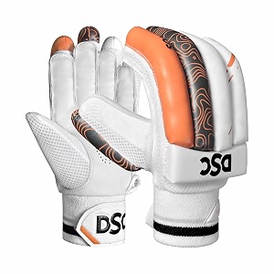 dsc condor atmos cricket batting gloves boys-left white-red