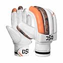 DSC Condor Atmos Leather Cricket Batting Gloves, Youth Right (White Red)