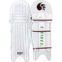 DSC Leather Intense Attitude Cricket Batting Legguard Youth Left (White)