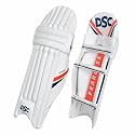 DSC Intense Leather Attitude Cricket Batting Leg Guard Men's Right, White Purple