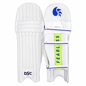 dsc intense polyester attitude cricket batting leg guard boy39s right white