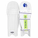 DSC Intense Polyester Attitude Cricket Batting Leg Guard Boy's Right, White