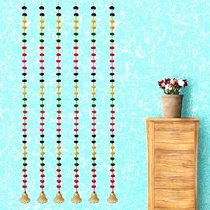 DSCYENTES Pom Pom Door Side Hangings for