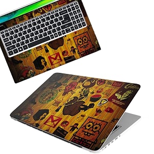 galaxsia dsgn hipster-001 full body laptop skin bubble-free laminated amp removable  hd quality sticker for laptops upto 156 inches compatible with hpdellacerlenovoasus etc