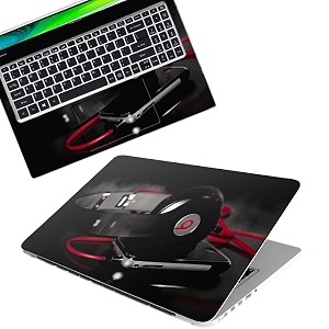 galaxsia dsgn music-002 full body laptop skin bubble-free laminated amp removable  hd quality sticker for laptops upto 156 inches compatible with hpdellacerlenovoasus etc