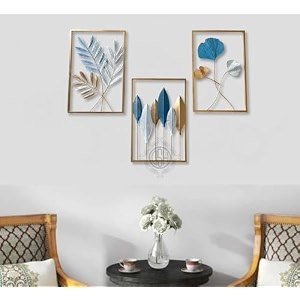 dsh crafting your curiosity metal wall decor showpiece for wall decoration set of 3 wall art home decor for living room office bedroom hotelfun3
