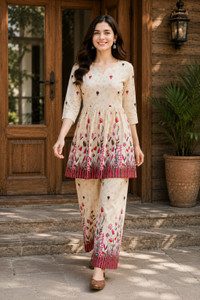 DSK STUDIO Top Palazzos Co-ords Set