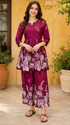 DSK STUDIO Women Ethnic Top Palazzo Set