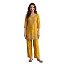 DSK Studio Womens Chinnon Silk Embroidered Co-Ord
