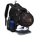 DSLEAF Basketball & Soccer Bag Backpack with External Ball Net for Sports