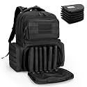 DSLEAF Pistol Range Backpack with 6 Pistol Cases, Gun Backpack for Shooting