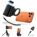 DSLR Style Magnetic Phone Camera Grip w Shutter Remote & 1/4" Tripod Screw
