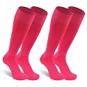 Dsource Unisex Soccer Socks, Knee High Solid Baseball Football Sports Team Socks