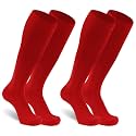 Dsource Unisex Soccer Socks, Knee High Solid Baseball Football Sports Team Socks