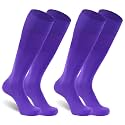 Dsource Unisex Soccer Socks, Knee High Solid Baseball Football Sports Team Socks