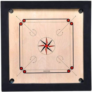 dspka extra large 36inch ply 10mm carrom board branded wooden coinsstrikers  powder 39 cm carrom board black brown
