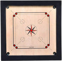 DSPKA EXTRA Large 36INCH PLY 10MM Carrom Board BRANDED Wooden Coins,Strikers & Powder 3.9 cm Carrom Board (Black, Brown)