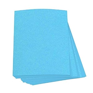 eclet 20 sheets light blue paper 160 gsm thick and smooth a4 card stock perfect for invitations menus diy cards arts and crafts