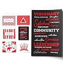 DST Inspired Visionary Journal and 15 notecards |Sorority Inspired | Thank you, Birthday and Sisterhood greeting cards