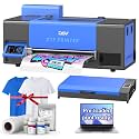 DSV A3 F1080 DTF Printer, 2X Speed vs L1800, 24/7 Auto-Maintenance &amp; White Ink Circulation, Printhead Anti-Clog, 5" LED Touch Screen, 2-Year Free Ink for T-Shirt DIY &amp; Small Apparel Business