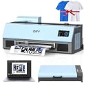 DSV A3 Plus XP600 DTF Printer with Oven&Laptop,2X Printing Speed Compared to L1800,4.5” LED Multi-Function Touch Screen,Built-in White Circulation and Automatic Cleaning