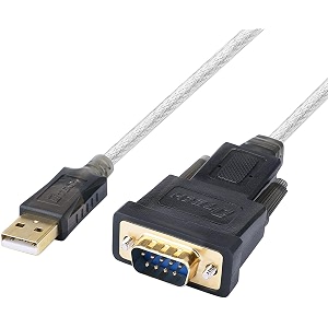 dtech serial cable to usb adapter db9 male rs232 port supports windows 11 10 8 7 mac 18m pl2303