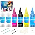 DTF Ink 100ML CMYKWW Combo Pack, 6 Bottles