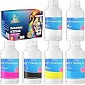 DTF Ink Set, 3000ML Upgraded Formula Premium Transfer Ink for DTF Printer Refill Compatible with XP600 I1800 F1080 DX5 DX7 8550 (6 x 500ml, 102 oz)