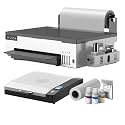 DTF Printer Compatible with XP600 8. 5 13inch DTF Machine with DTF Oven Direct to Film Printer for Clothes Tshirt(A4 DTF Set 3)