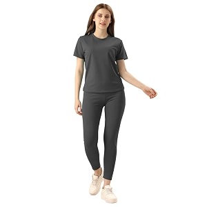 DTR FASHION Cotton Blend Styled With Solid