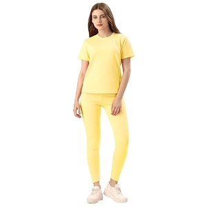 DTR FASHION Cotton Blend Styled With Solid