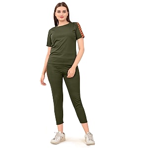 DTR FASHION Lycra Blended Checkered Printed Tracksuit