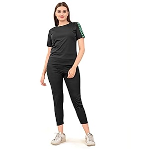 DTR FASHION Lycra Blended Checkered Printed Tracksuit