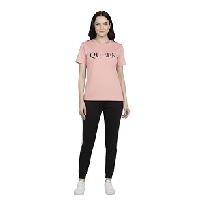 DTR FASHION Womens Polyester Blend Queen Letter
