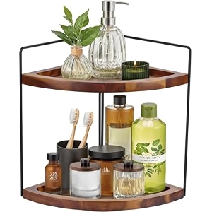duadecor 2 tier kitchen rack organizer  metal spice rack shelf for kitchen storage  multipurpose bathroom shelves accesories organiser  sugar containersjars bottles holder for kitchen countertop