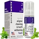 Dual-Action Stain Removal Aligner/retainer Cleaner and Teeth Whitening Foam- Hydrogen Peroxide-Good for Invisalign, ClearCorrect, SmileDirectClub, Candid -Oral Care-Toothpaste Replacement
